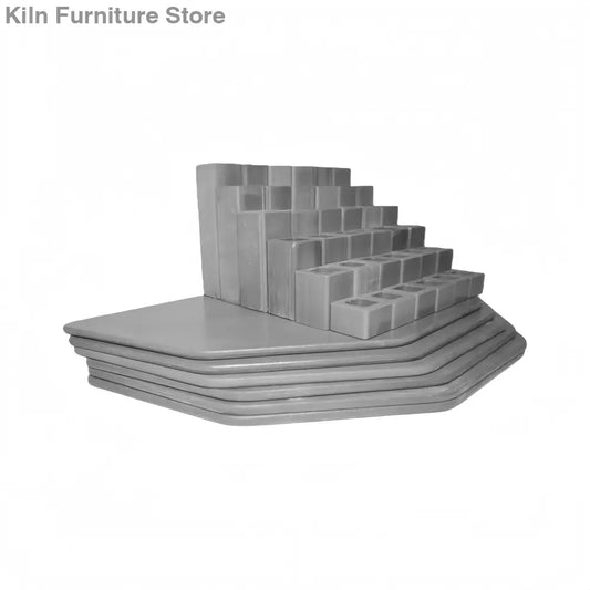 Kiln Furniture Kit for Skutt 1022-3 - 20’’ x 10’’ x 5/16’’ half 10 sided: 6 pcs / Posts: 36 pcs