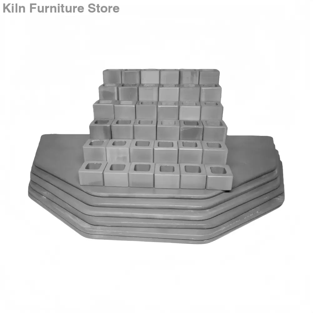Kiln Furniture Kit for Skutt 1022-3 - 20’’ x 10’’ x 5/16’’ half 10 sided: 6 pcs / Posts: 36 pcs