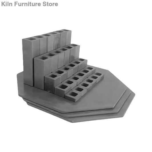 Kiln Furniture Kit for Skutt KM822,KM818 KM818P and KS818 - 15’’ x 5/16’’ half 8 sided: 2 pcs / 15’’ x 5/16’’ full 8