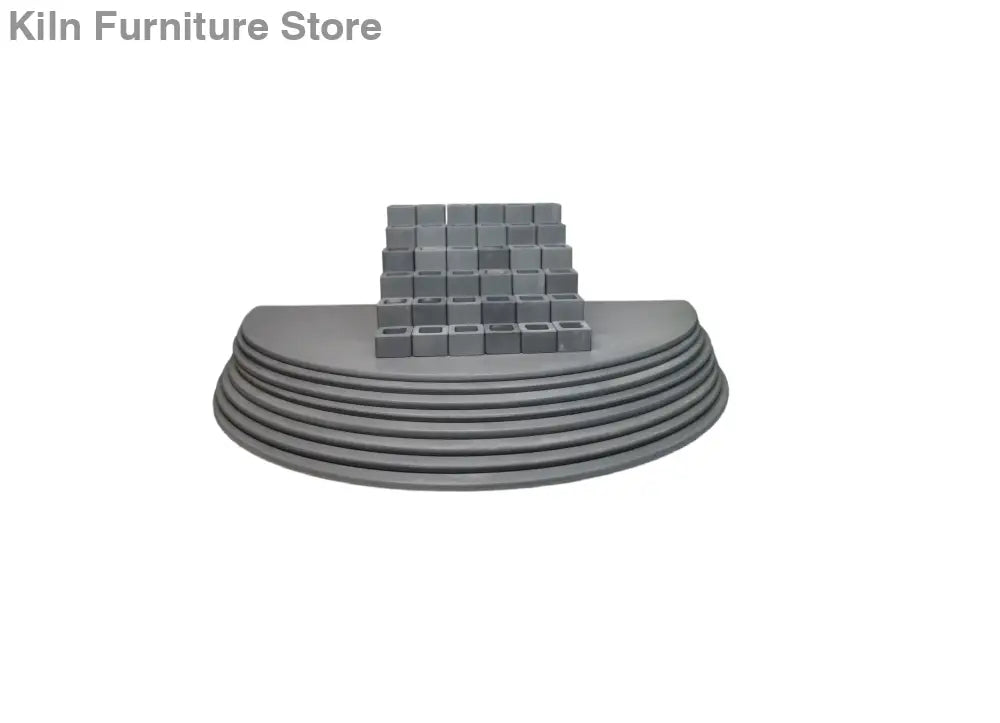 26” Half Round Advanced Kiln Shelf Kit for Skutt 1227-3PK - 26’’ x 13’’ x 5/16’’Half Round Shelves: 8 pcs / Posts: 36