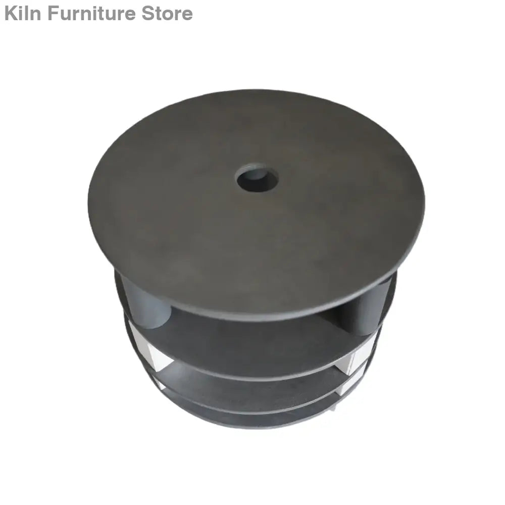 Advanced Ceramic Round Kiln Shelves（1 Hole） - φ9.5’’ x φ1.2’’ x 5.0mm/0.63kg