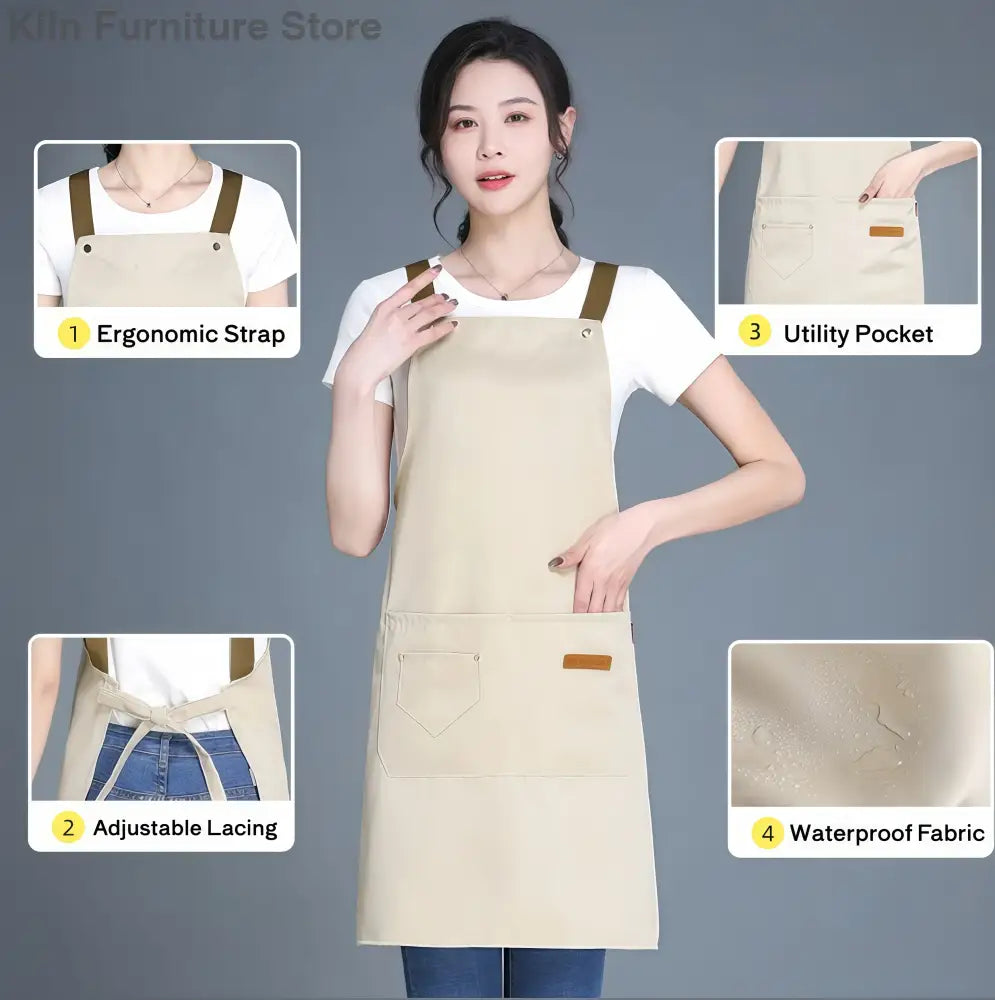 An Apron Specially For Potters - Beige