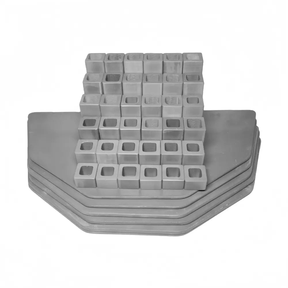 Kiln Furniture Kit for Skutt 1022 - 21’’ x 10.5’’ x 5/16’’ half 10 sided: 6 pcs / Posts: 36 pcs