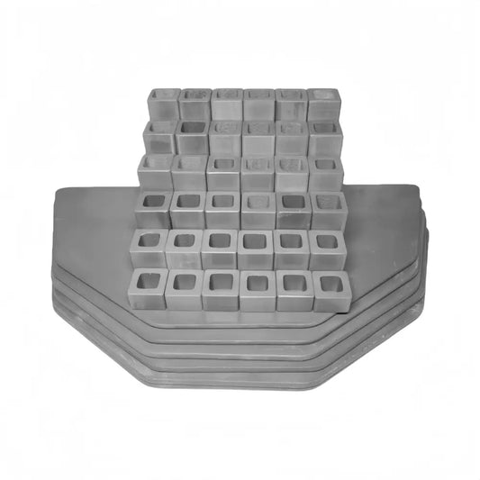 Kiln Furniture Kit for Skutt 1022-3 - 20’’ x 10’’ x 5/16’’ half 10 sided: 6 pcs / Posts: 36 pcs