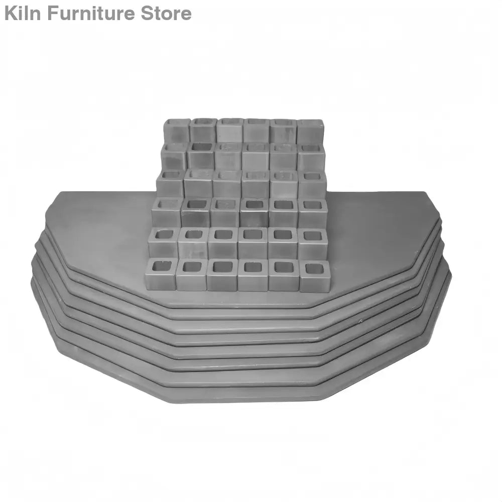 Kiln Furniture Kit for Skutt 1222-3 - 26’’ x 13’’ x 5/16’’ half 12 sided: 6 pcs / Posts: 36 pcs