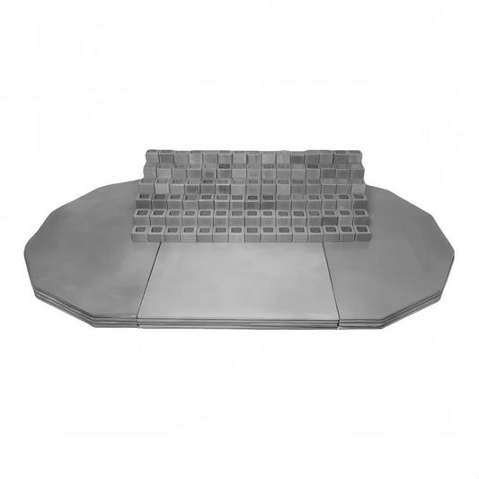 Kiln Furniture Kit for Skutt 1627-3PK - 26’’ half 12 sided: 8 pcs / 16’’ x 13’’ rectangular: 8 pcs / Posts: 90 pcs