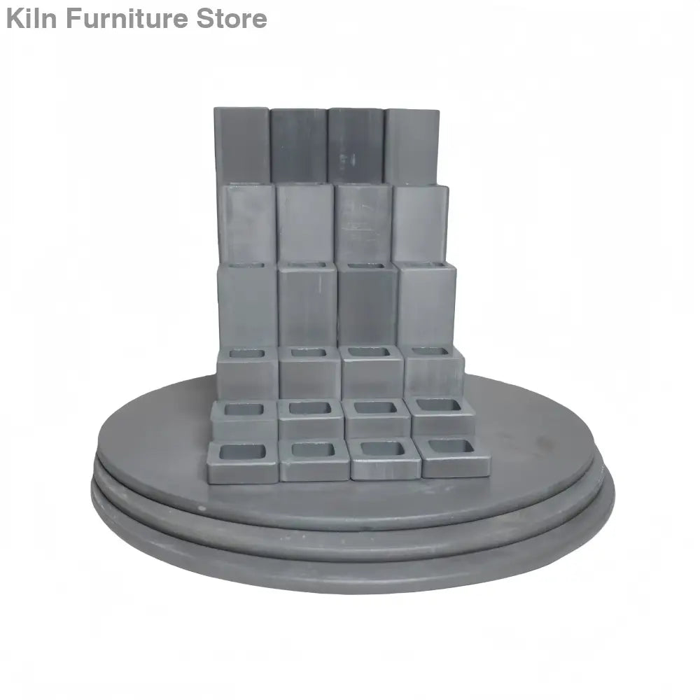 L&L Kiln Furniture Kit for e18S-3 Easy-Fire - 15’’ x 5/16’’ Round: 3 pcs / Posts: 24 pcs