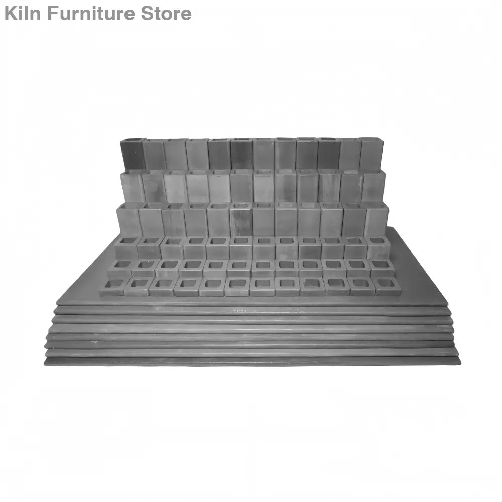 L&L Kiln Furniture Kit for EL2436 Easy-Load - 11’’ x 22’’ x 5/16’’: 8 pcs / Posts: 72 pcs