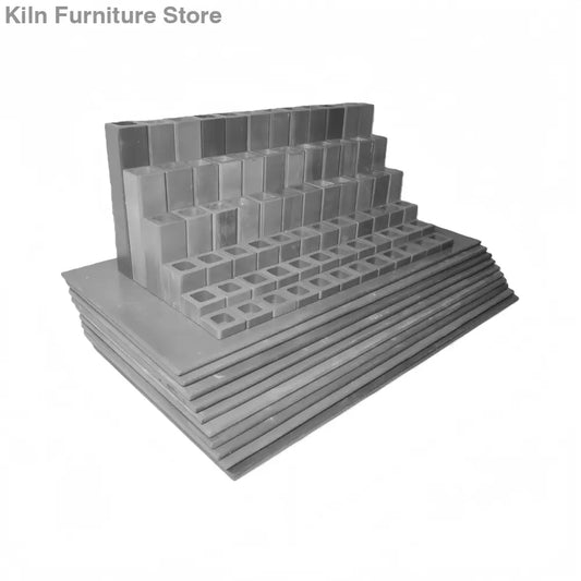 L&L Kiln Furniture Kit for EL2448 EASY-LOAD - 11’’ x 22’’ x 5/16’’: 10 pcs / Posts: 72 pcs