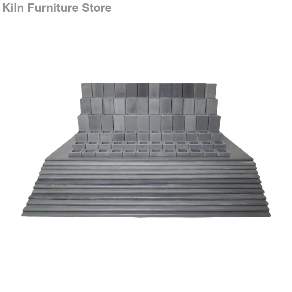 L&L Kiln Furniture Kit for T2336 DaVinci - 11’’ x 22’’ x 5/16’’ Rectangular Shelves: 12 pcs / Posts: 72 pcs
