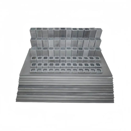 L&L Kiln Furniture Kit for T2336 DaVinci - 11’’ x 22’’ x 5/16’’ Rectangular Shelves: 12 pcs / Posts: 72 pcs