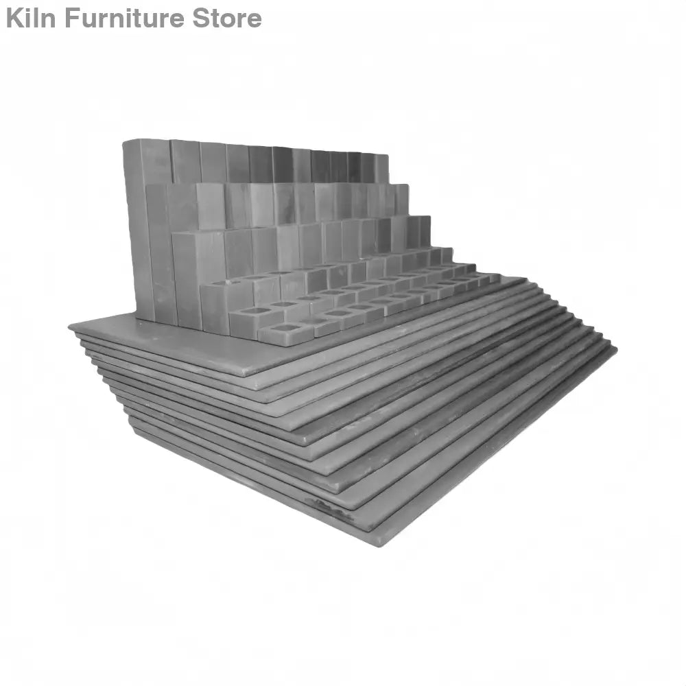 L&L Kiln Furniture Kit for T2336 DaVinci - 11’’ x 22’’ x 5/16’’ Rectangular Shelves: 12 pcs / Posts: 72 pcs